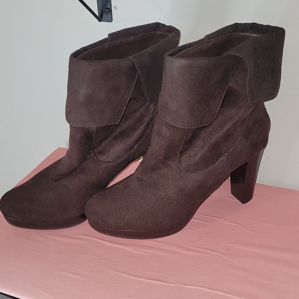 🌴DARK BROWN BLOCK Bohemian HEEL BOOTS